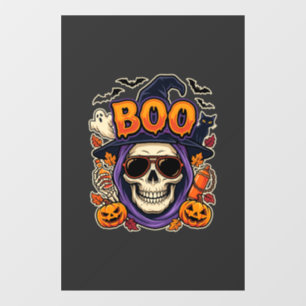 Halloween Boo Skull Sunglasses Vector