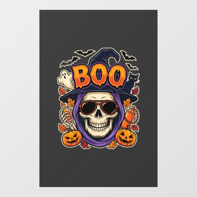 Halloween Boo Skull Sunglasses Vector (Sheet)