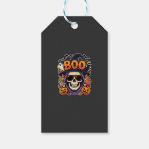 Halloween Boo Skull Sunglasses Vector Gift Tags