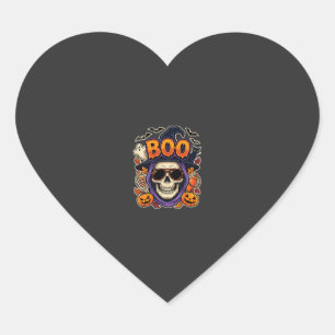 Halloween Boo Skull Sunglasses Vector Heart Sticker