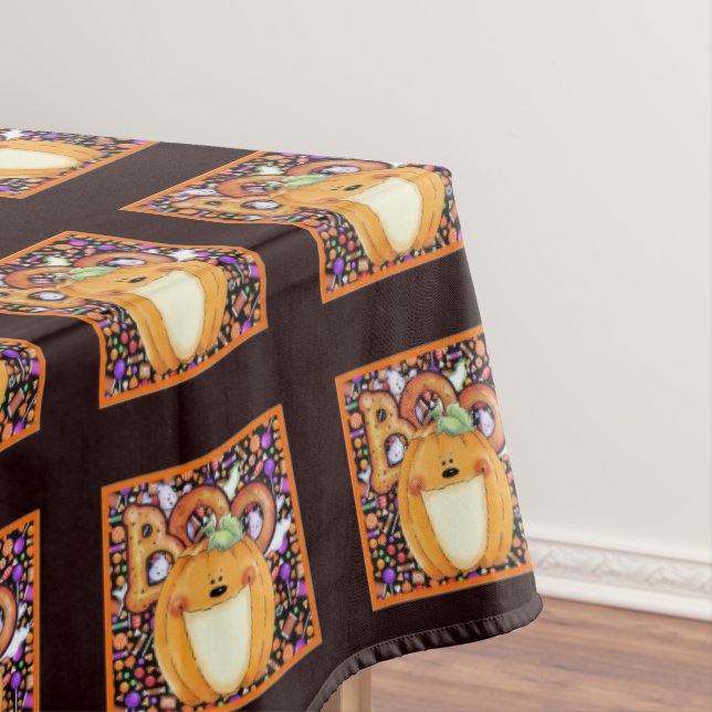 Halloween BOO Table Cloth (In Situ)