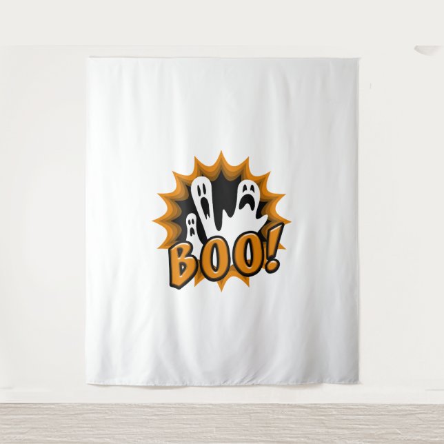 Halloween Boo! Tapestry (Front)