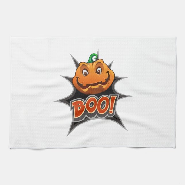 Halloween Boo     Tea Towel (Horizontal)