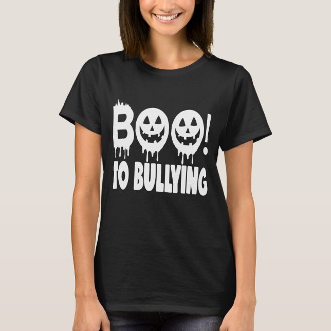 Halloween Boo To Bullying Stop Bullying Unity Day  T-Shirt (Front)