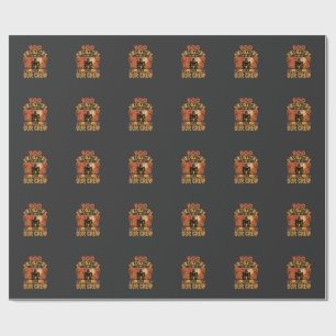 Halloween Boo To You Haunted House Crew Design Wrapping Paper