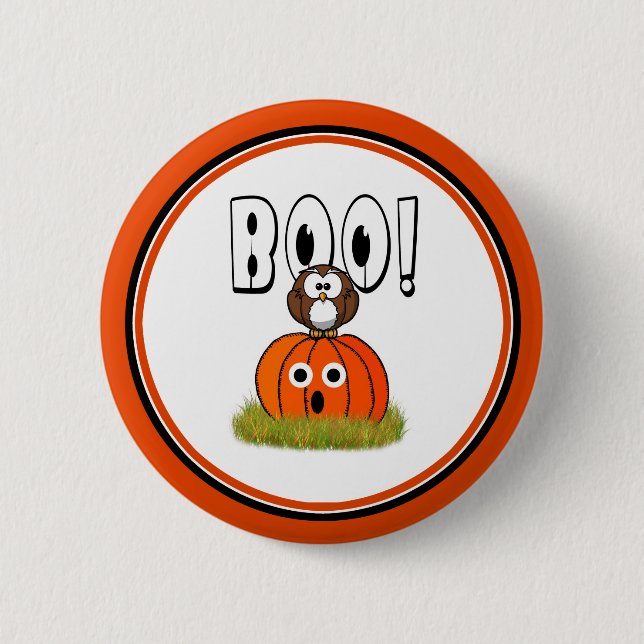 Halloween BOO to You, Too! 6 Cm Round Badge (Front)