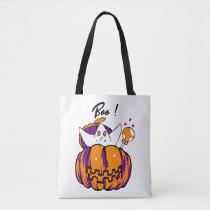 Halloween Boo Tote Bag