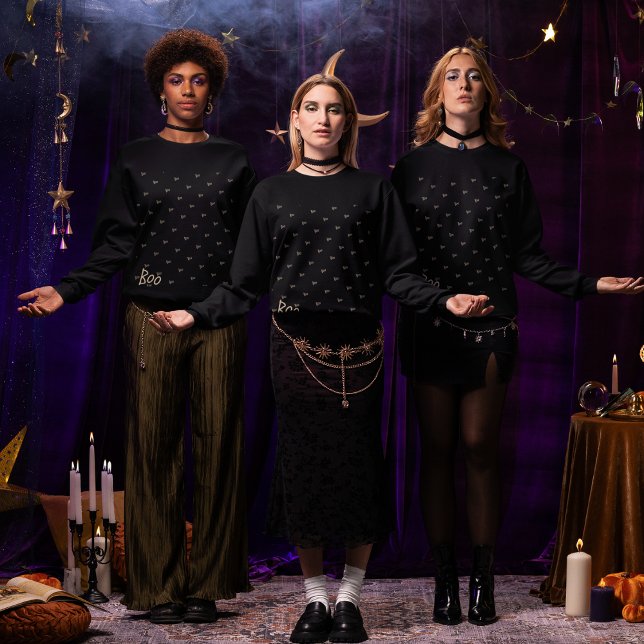 Halloween boo typography sweatshirt (Creator Uploaded)