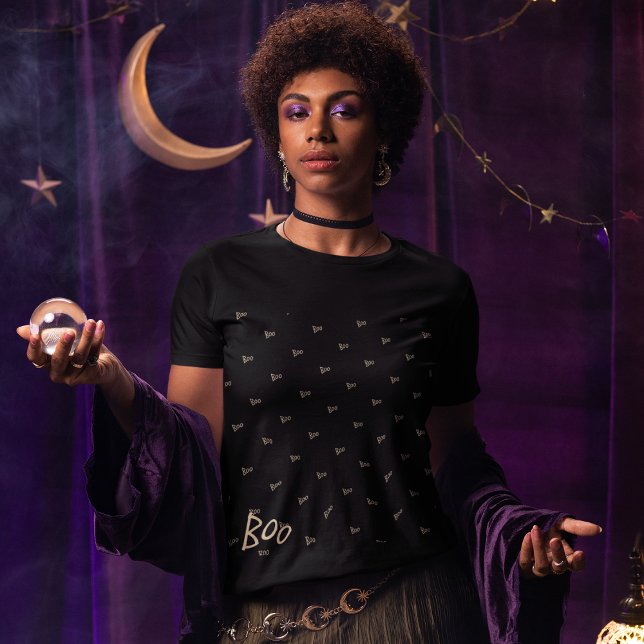 Halloween boo typography T-Shirt (Creator Uploaded)