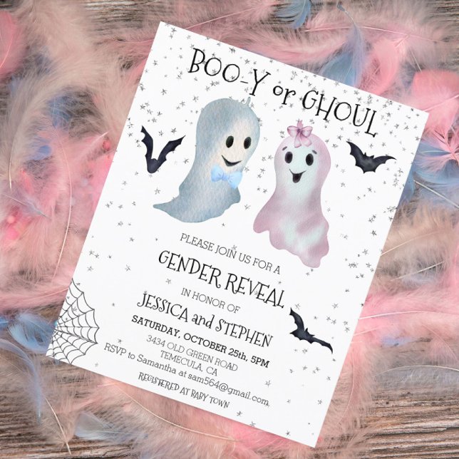 Halloween Boo-y and Ghoul Gender Reveal Ghosts (Creator Uploaded)