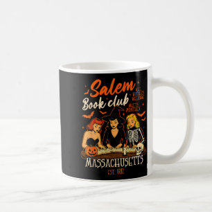 Halloween Book Reading Witch Salem Book Club Coffee Mug