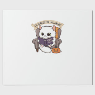 Halloween Bookish Spookily Cosy and Cleverly Lite Wrapping Paper