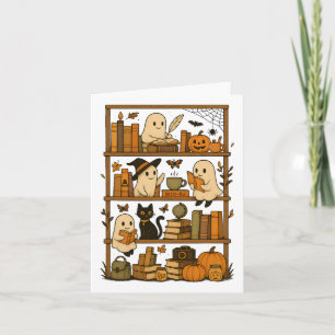 Halloween Bookshelf Card