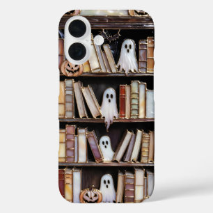 Halloween Bookshelf Phone Case Ghost Pumpkin
