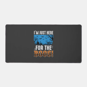 Halloween Boos Ghost Graveyard Vector Design_1 Desk Mat