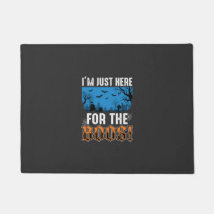 Halloween Boos Ghost Graveyard Vector Design_1 Doormat