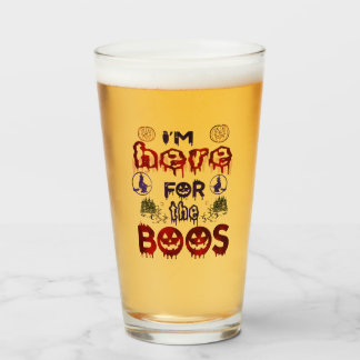 Halloween Boos Glass