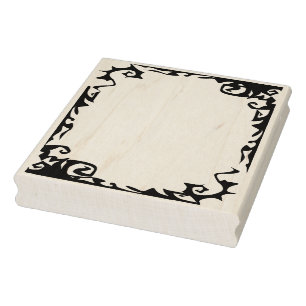 Halloween border art stamp