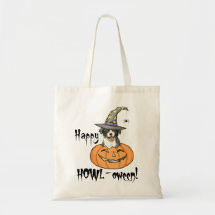 Halloween Border Collie Tote Bag