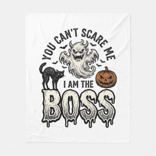 Halloween Boss Ghost Vintage Engraving Shirt Desig Fleece Blanket