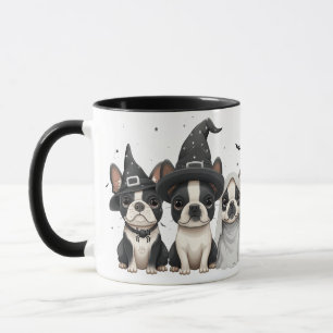 Halloween Boston Terrier Dogs Mug