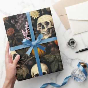 Halloween Botanical pattern Wrapping Paper