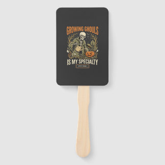Halloween Botany Teacher Spooky Garden Hand Fan