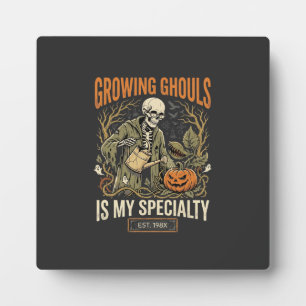 Halloween Botany Teacher Spooky Garden Plaque