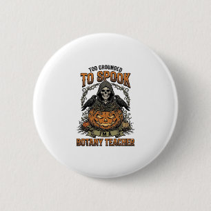 Halloween Botany Teacher Vintage Engraving Pumpkin 6 Cm Round Badge