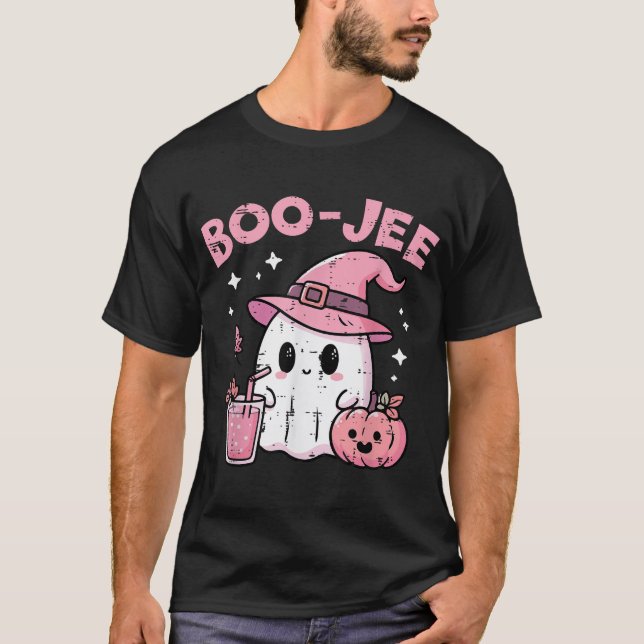 Halloween Bougie Ghost Boo Jee Boujee Costume  T-Shirt (Front)