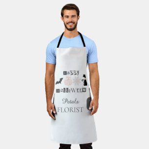 Halloween Boutique Florist Business Branding Apron