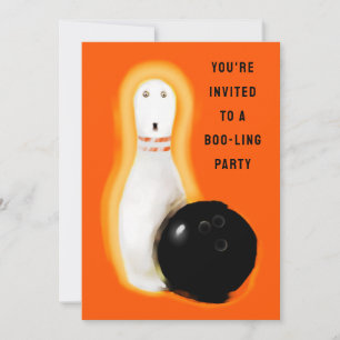 Halloween Bowling Party Invitation
