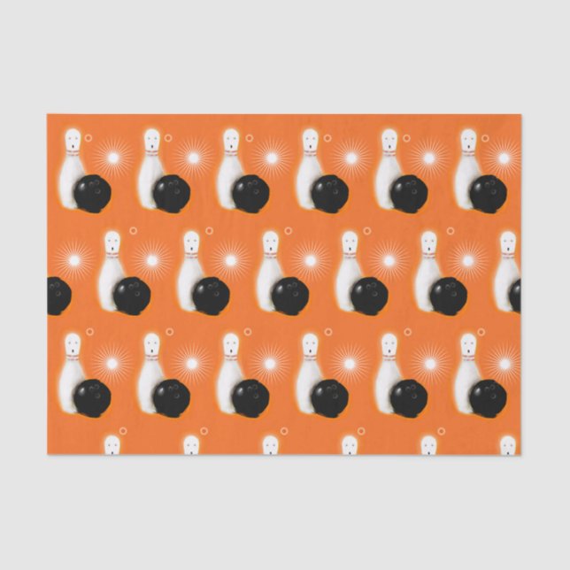 Halloween Bowling Tissue Paper (Front)