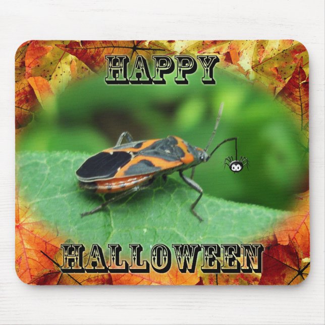 Halloween Box Elder Bug Coordinating Items Mouse Pad (Front)