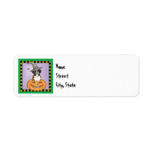 Halloween Boxer Label Return Address Label