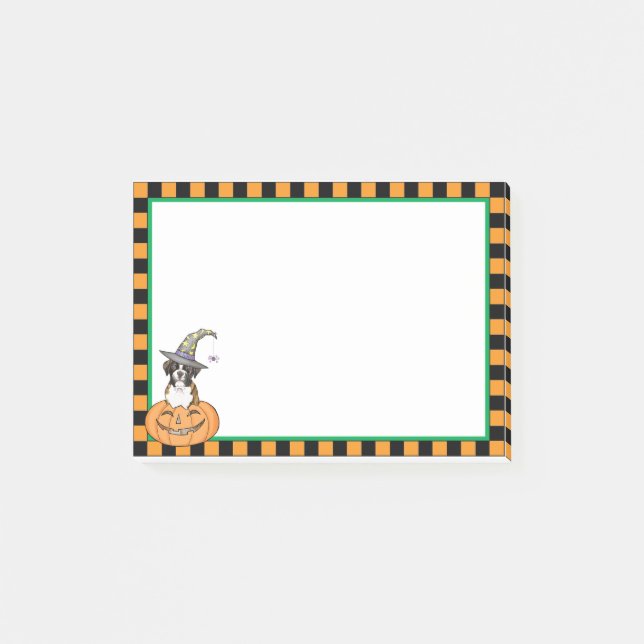 Halloween Boxer Post-it Notes (Front)