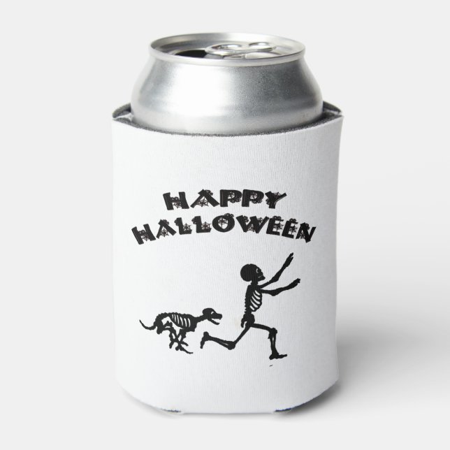 Halloween Boy and Dog Can Cooler (Can Front)