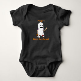 Halloween boy Poppy's Little boo Squad Baby Bodysuit