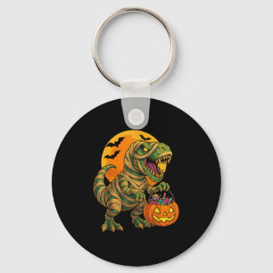 Halloween Boys Dinosaur Mummy T Rex Scary Pumpkin Key Ring