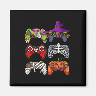Halloween Boys Gamer Skeleton Zombie Gaming Contro Magnet