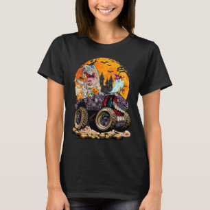 Halloween Boys Kids Dinosaur T rex Dino Pumpkins T-Shirt