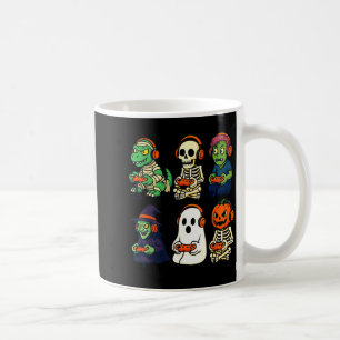Halloween Boys Kids Gamer Dinosaur Skeleton Ghost  Coffee Mug