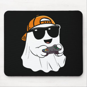 Halloween Boys Kids Ghost Gamer Scary Costume Gami Mouse Pad