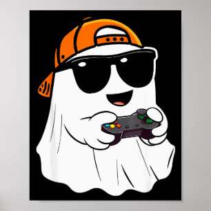 Halloween Boys Kids Ghost Gamer Y Costume Gaming M Poster