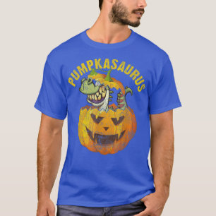 Halloween Boys Men Pumpkasaurus Dinosaur Pumpkin F T-Shirt