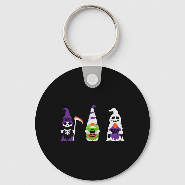Halloween Boys Skeleton Ghost Scary Pumpkin Mummy  Key Ring (Front)