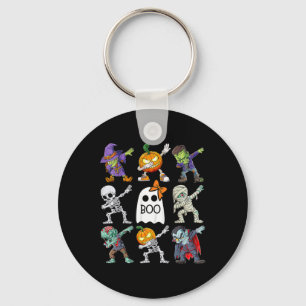 Halloween Boys Skeleton Zombie Pumpkin Unique Boo  Key Ring