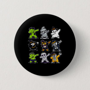 Halloween Boys Skeleton Zombie Scary Pumpkin Mummy 6 Cm Round Badge