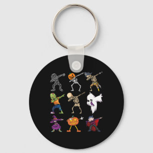 Halloween Boys Skeleton Zombie Scary Pumpkin Mummy Key Ring