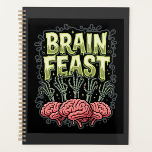 Halloween Brain Feast Zombie Hands Vector Design Planner